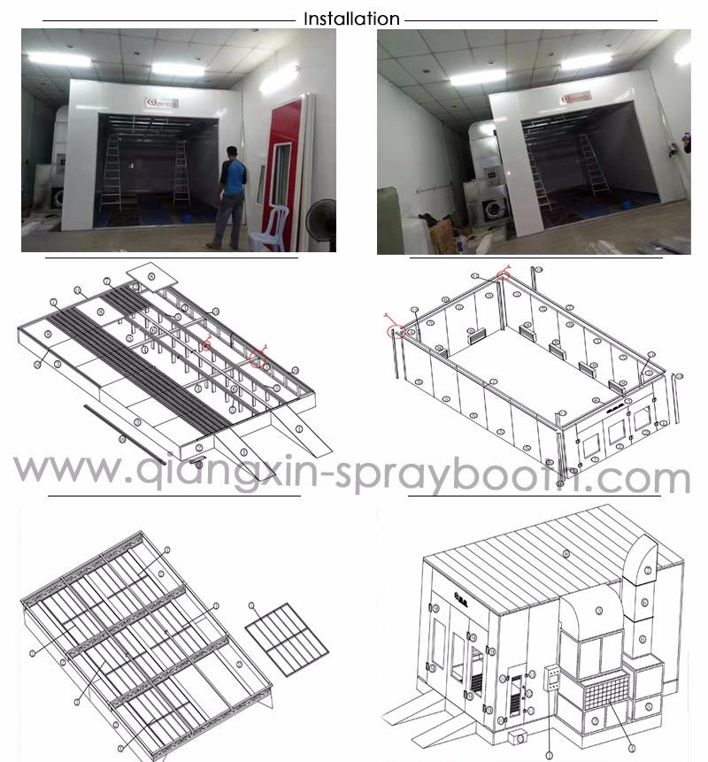 auto spray booth installation